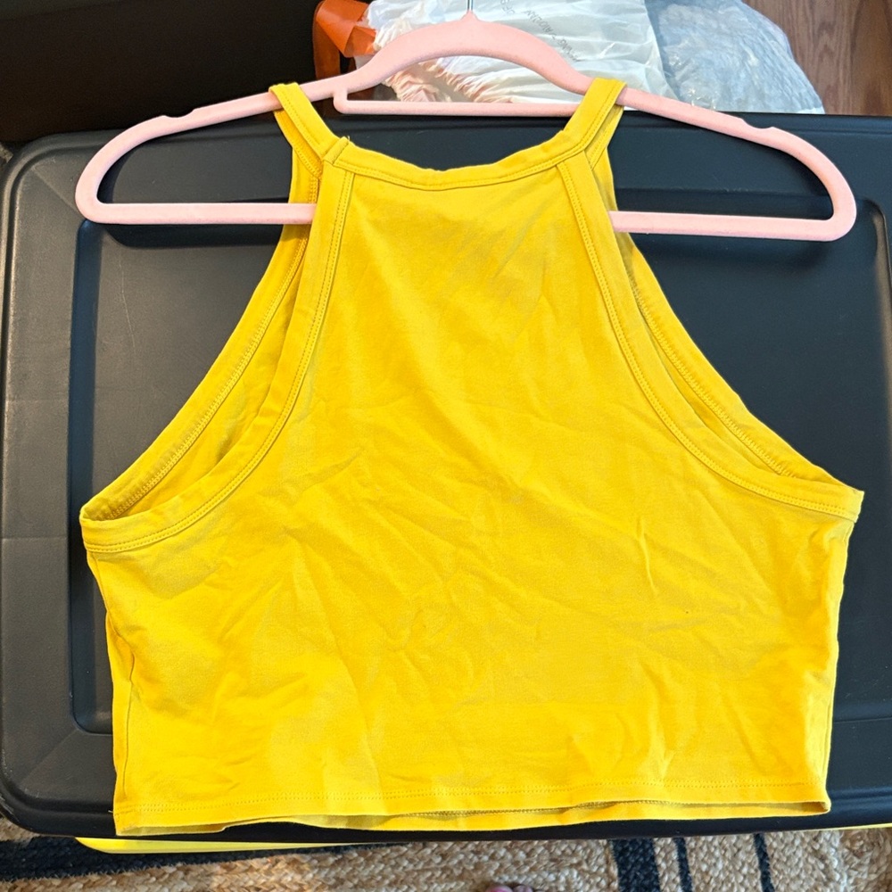 Express Vibrant Yellow Tank Top - Picture 2 of 2
